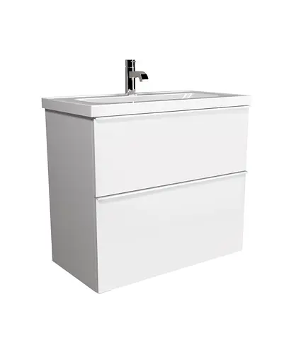 Тумба Мойдодир Grin 80-U з умивальником Fenova 80 Білий - фото 4