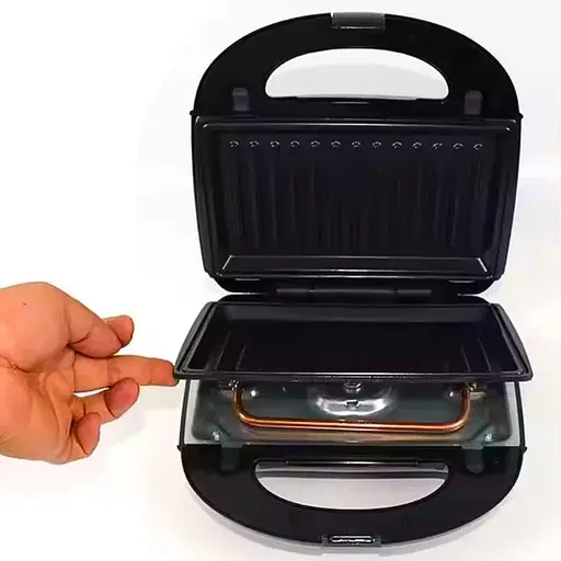 Электрогриль мультимейкер Henschll HS-056 6в1 со съемными формами 2200 Вт - фото 4