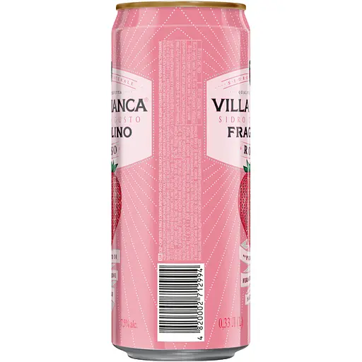 Упаковка сидру Villa Bianca Fragolino Rosso 7-8.5% 7.92 л з/б (0.33 л х 24 шт.) - фото 3