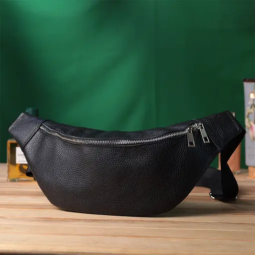 Cумка-бананка Shvigel унісекс з натуральної шкіри 26х13х2 см sum0026997 - фото 9