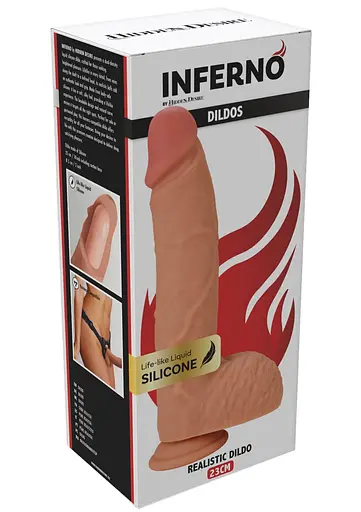 Фалоімітатор Hidden Desire Realistic Dildo 23 см (тілесний) - фото 10