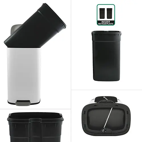 Відро для сміття з педаллю Spirella AKIRA 30 л (10.21567) - фото 3