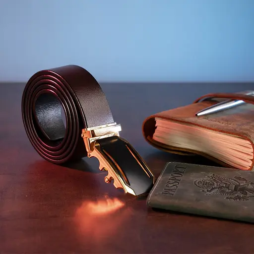 Ремінь шкіряний Vintage чоловічий 108х3,4 см acs0015911 - фото 6