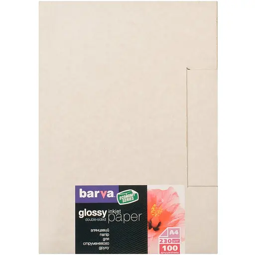 Фотопапір Barva, глянсовий, двосторонній, A4, 230 г/м², 100 арк, серія "Everyday" (IP-GE230-149)