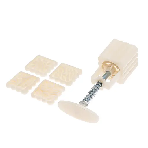 Плунжер кондитерський для печива та мастики квадрат + 4 насадки, Kitchen Master Білий 85917 - фото 6