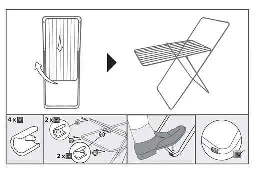 Сушилка для белья напольная Casa Si City Plus 10m Black (CS92287C03E) - фото 5