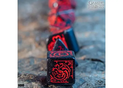 Набір кубиків Game of Thrones. Targaryen Dice Set , 7 шт. (GOT/00190166/2025/3/A) - фото 6