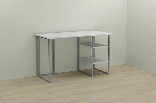 Компьютерный стол Ferrum-decor Кевин 75x140x60 серый ДСП Белый 16мм (FRD-101729) - фото 4