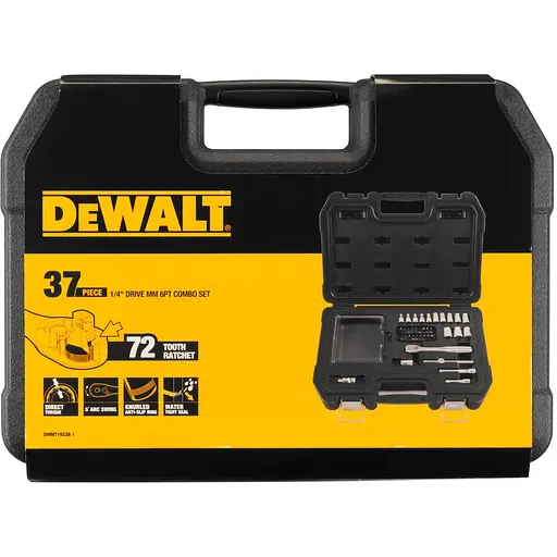 Набір головок та біт DeWalt 1/4" 37 предметів (DWMT19238-1)