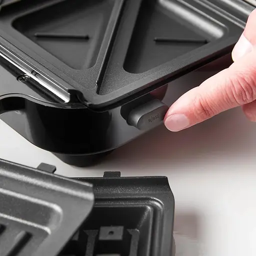 Мультимейкер Russell Hobbs 750 Вт комплект 3 пластини алюміній корпус нержав. сталь пластик чорний-срібний - фото 4