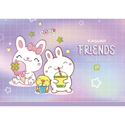 Альбом для малювання Школярик PB-GB-020-8513-2 склейка 20 аркушів