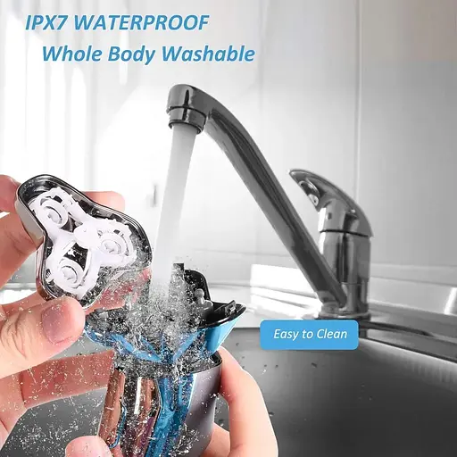 Електробритва для чоловіків водонепроникна акумуляторна - фото 7