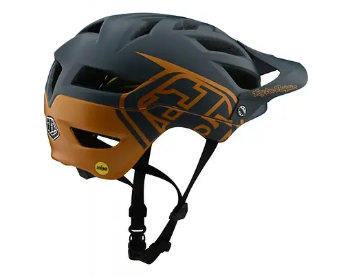 Велошолом Troy Lee Designs A1 Mips Classic Grey/Yellow XS (1106-190111140) - фото 2