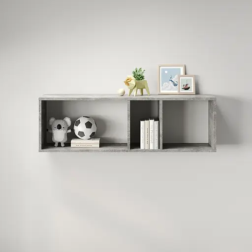 Полка настенная MebelStar Лилу 110x27x34 см Бетон (MBS-1363)