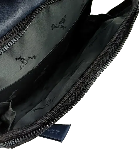 Мужская кожаная сумка Mykhail Ikhtyar синяя sum0028771 - фото 7