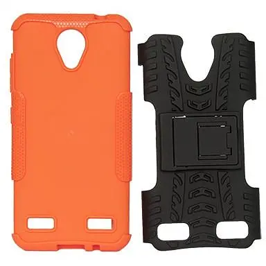 Чехол бампер Florence ZTE Blade A520 противоударная панель силикон пластик Pc tpu оранжевый - фото 4