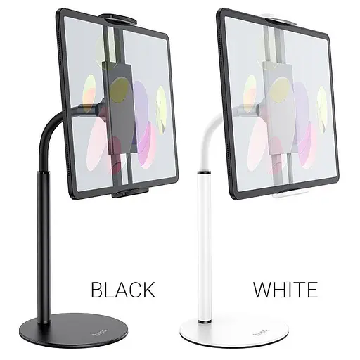 Підставка тримач Hoco PH30 Soaring metal desktop holder настільний чорна - фото 7