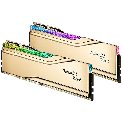 Оперативная память G.Skill 32GB (2x16GB) DDR5 6400MHz Trident Z5 Royal Gold (F5-6400J3039G16GX2-TR5G) - фото 3