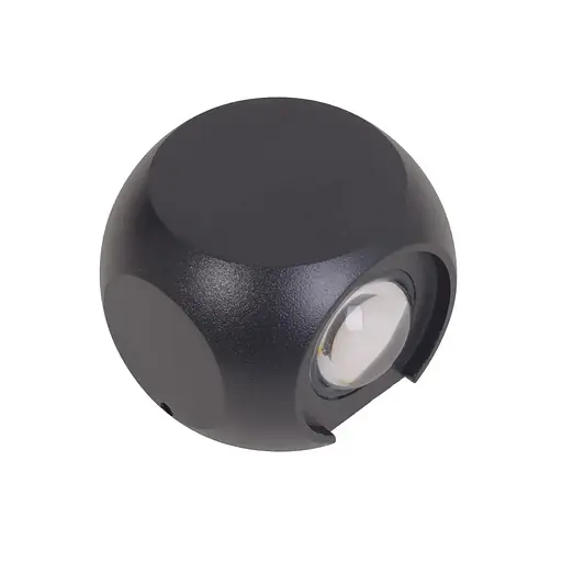 Подсветка Brille LED фасадная IP65 AL-293/2х3W COB BK