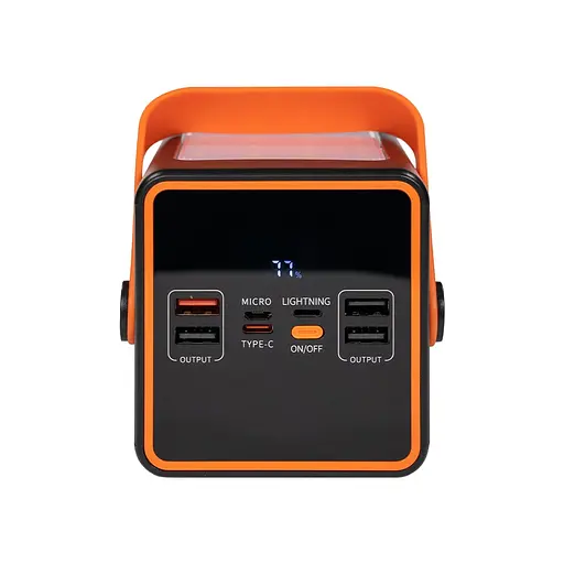 Повербанк 70000mAh Power Bank Kraft KPB-2470FCL Black 22.5W QC3.0 LED-ліхтар (43-00087) - фото 3