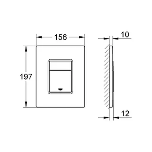 Панель змиву для унітаза Grohe Skate Cosmopolitan 38732SH0, Білий - фото 2