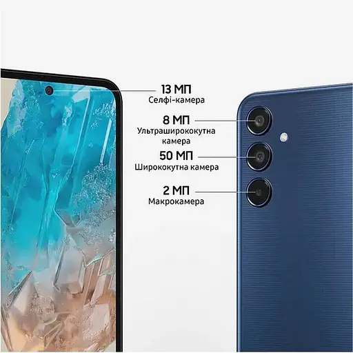 Смартфон Samsung Galaxy M35 5G 6/128 ГБ темно-синий SM-M356BDBB - фото 3