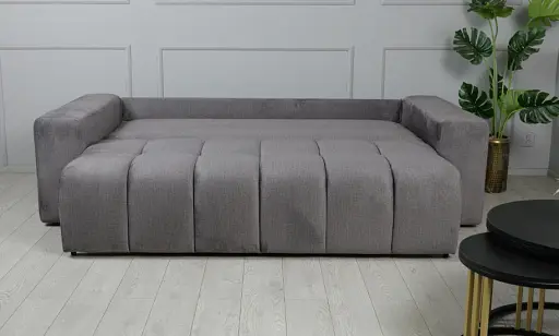 Диван прямой Брандо раскладной темно-серый - фото 9