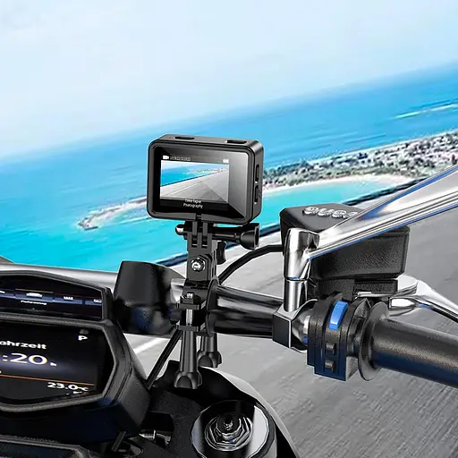 Екшн камера HOCO DV102 4K anti-shake sports camera Black - фото 9