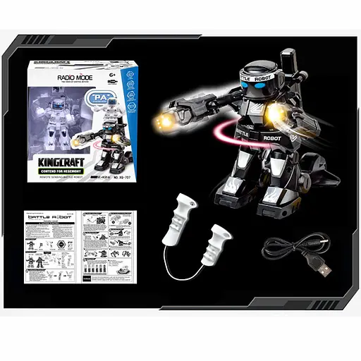 Робот-боксер на радиоуправлении Kingcraft 777-615 Black - фото 2