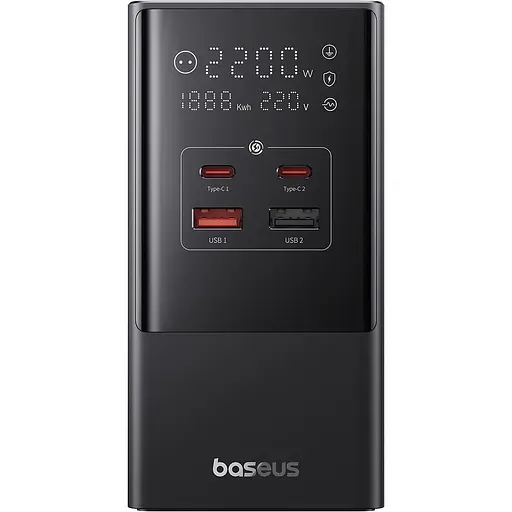 Сетевое зарядное устройство для Baseus GaN PowerCombo Tower Digital PowerStrip 35W Black E00023606113-00 (150724)