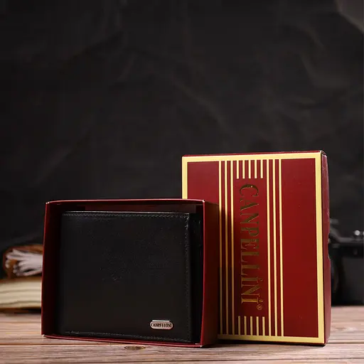 Мужской кожаный кошелек Canpellini 11.5х9.5х2 см acs0025677 - фото 8