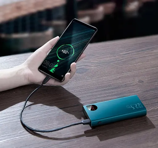 Додаткова батарея Baseus Adaman Metal Digital Display (20000mAh) (PPIMDA-A06) Зелена - фото 2