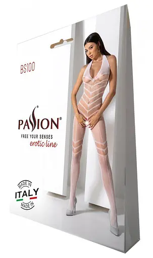 Бодистокинг Passion BS100 white - фото 6