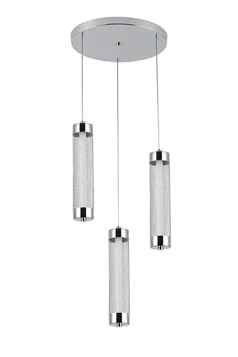 Підвісний світлодіодний світильник G 2664/3P 24W Хром - фото 2