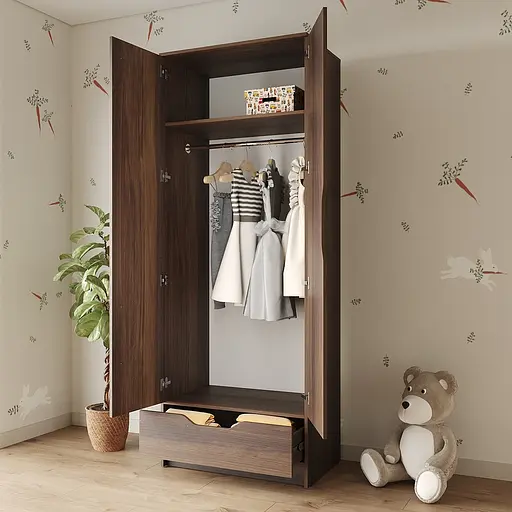 Шкаф распашной MebelStar 2Д1Ш Лилу 80x50x210 см Дуб янтарный (MBS-1404) - фото 3