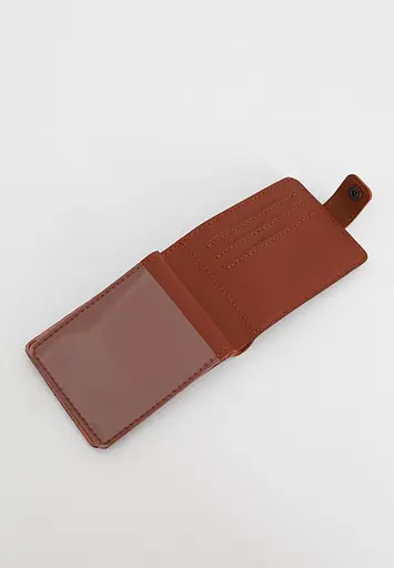 Кожаная обложка-портмоне для удостоверения участника боевых действий (УБД) Светло-коричневая - фото 10