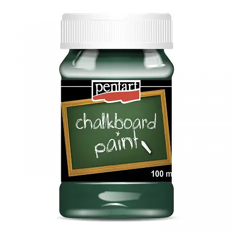 Фарба з ефектом графітної дошки Зелена 100 мл Pentart - фото 1