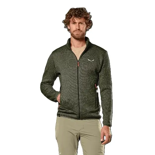 Флисовая кофта Salewa Puez Rocca PL Jacket M M Темно-оливковая (1054-013.012.1209) - фото 2