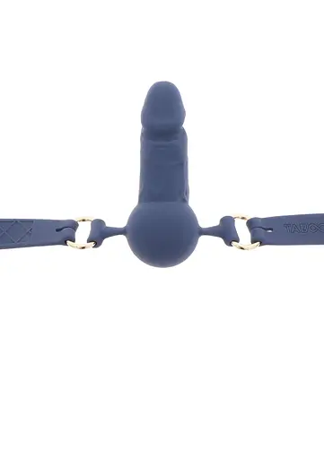 Кляп Taboom Silicone Supreme Breathable Penis Gag синій - фото 5