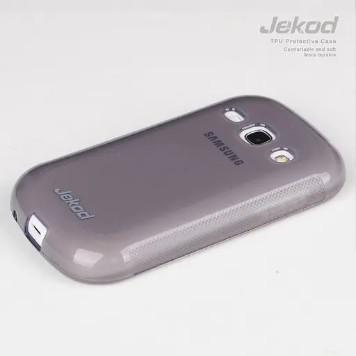 Чохол Jekod TPU Protective Case Samsung S6810/S6812 Galaxy Fame grey + плівка - фото 1