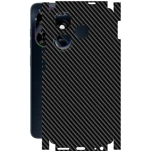 Захисна плівка StatusSKIN для Tecno Spark Go 2024 Корпус Вініл Карбон чорний - фото 1