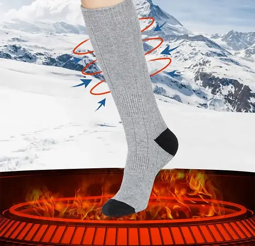 Шкарпетки з підігрівом ZBHSWZ04 без блоку живлення 38-44р. (Сірі) - фото 3