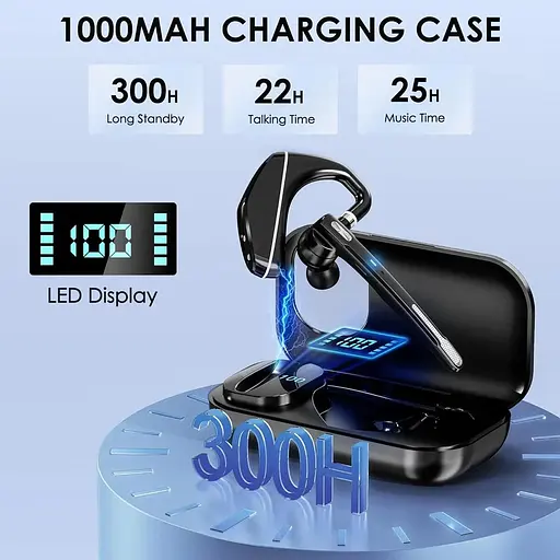 Беспроводная Bluetooth гарнитура A6L с шумоподавлением и микрофоном с автономностью 25 часов - фото 2