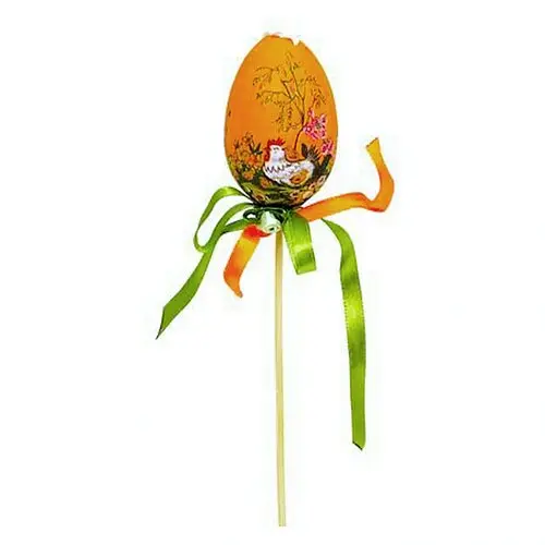 Великодній декор яйце на паличці - фото 1