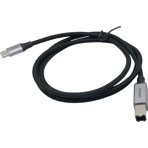 Кабель Ugreen US370 USB-C to USB-B 1.0m чорний [127974]