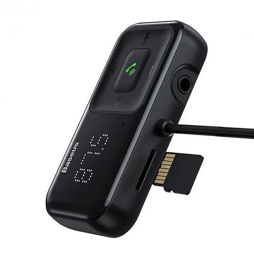 Автомобильное зарядное устройство для FM-модулятора Baseus T-typed S-16 Wireless MP3 car charger - фото 1