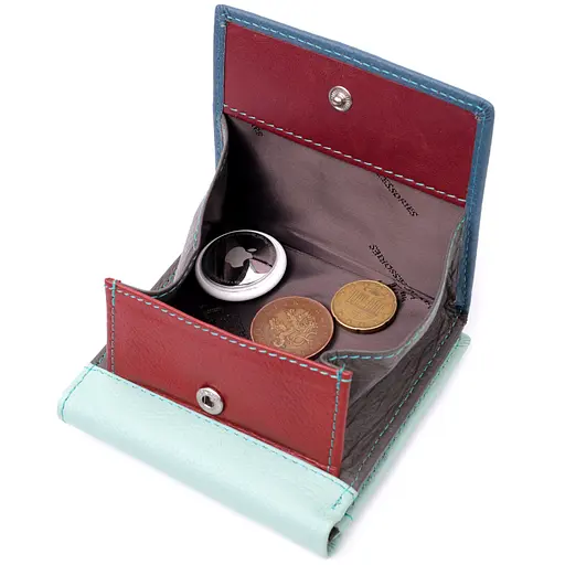 Кожаный женский кошелек ST Leather 10х9.5х1.5 см acs0028417 - фото 5