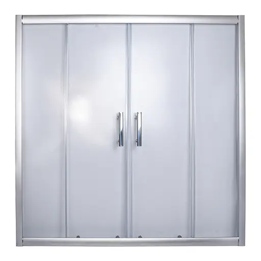 Шторка для ванной Bravo Brda 150FS (2уп.), матовый, хром матовый - фото 2