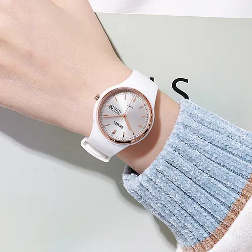 Наручний годинник жіночий 2057WT White Skmei acs0030341 - фото 3