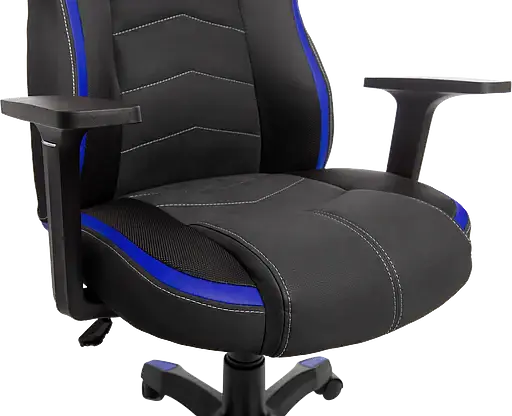 Геймерское кресло GT Racer черное с синим (X-2589 Black/Blue) - фото 6
